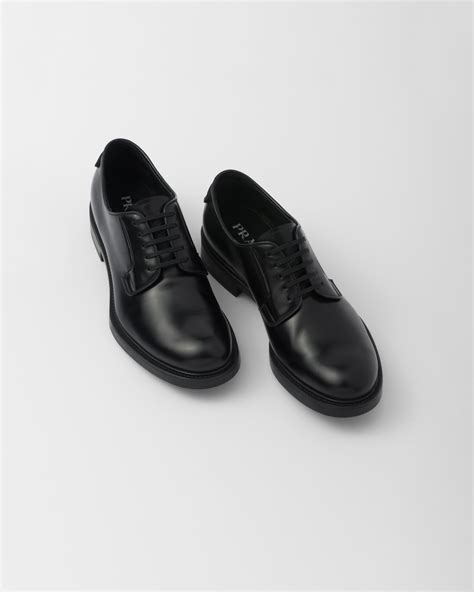 prada studded brushed leather derby shoes|Prada Livermore.